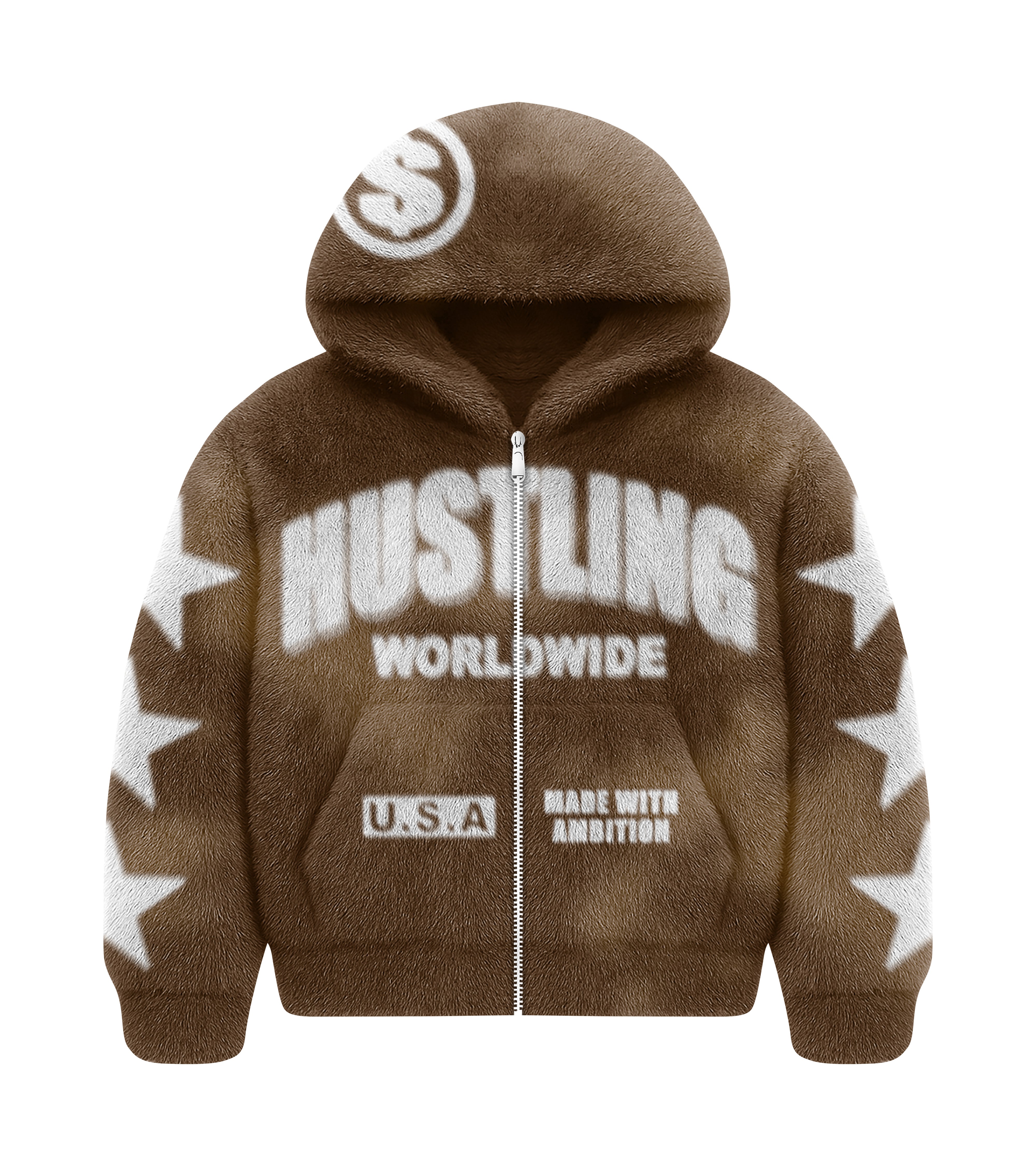 Hustlers Fur Hoodie