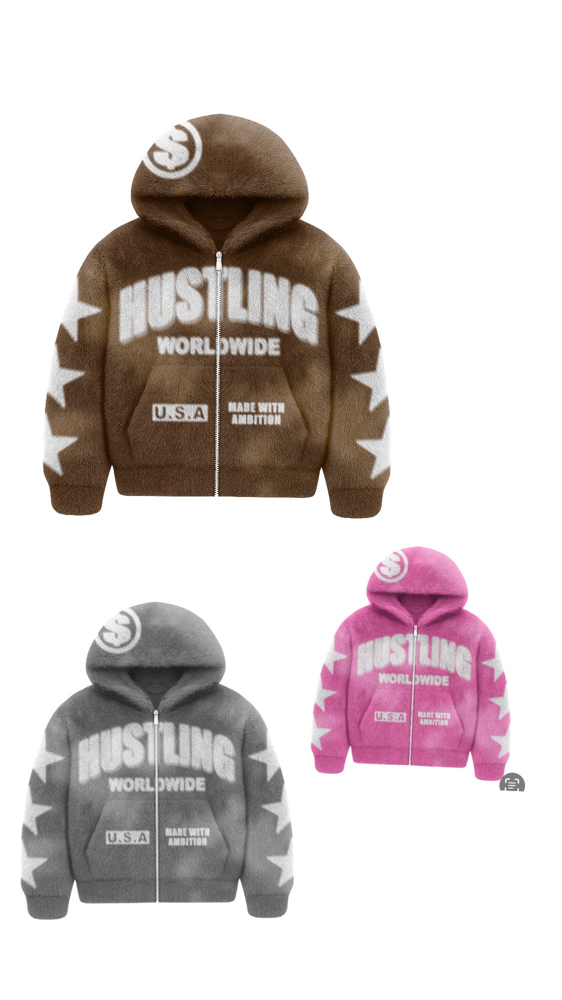 Hustlers Fur Hoodie